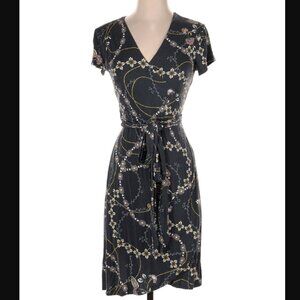 LOFT Soft Wrap Short sleeve floral dress